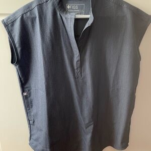 Figs Scrub set in Heather denim